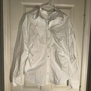 Classic White Women’s Button Down Shirt - Fashion Nova 1X